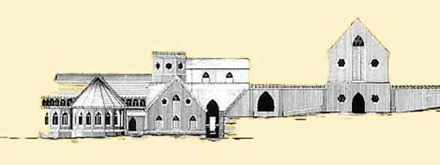 Side view of the Königshütte foundry Drawn and designed by Karl Heinrich Mummenthey